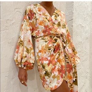 Significant Other Kenna Floral Wrap dress